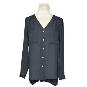 Cotton On black long sleeves blouse size XS